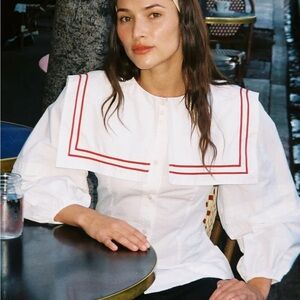 NWT Elise Blouse Damson Madder